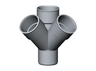 Image du produit CULOTTE DOUBLE EQUERRE 45° MF DIAM 100 (EX : AT14) - UAT14