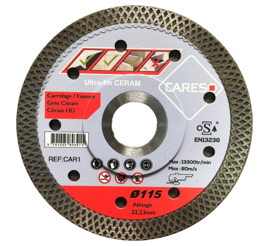 Image du produit DISQUE ULTRA FIN CERAM CARESO Ø  115 - CAR1