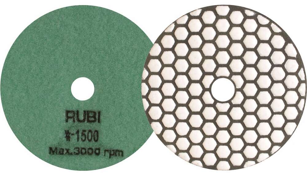 Image du produit RUBI DISQUE DIAMANT POLISSAGE ET PONCAGE A SEC  Ø 100 MM GR1500 REF 62975