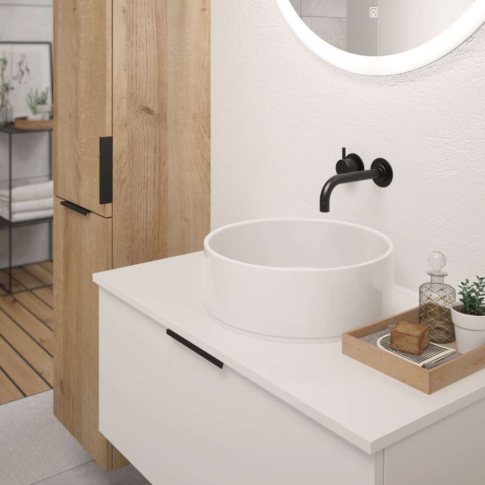 Image du produit VASQUE &Agrave; POSER BLANC BRILLANT D35 H 11 C&Eacute;RAMIQUE - DOM109
