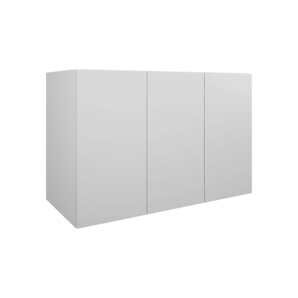 Image du produit MSV BLANC MAT L98 H64 P45 3 PORTES MELAMINE POUR SIMPLE VASQUE - DOM137