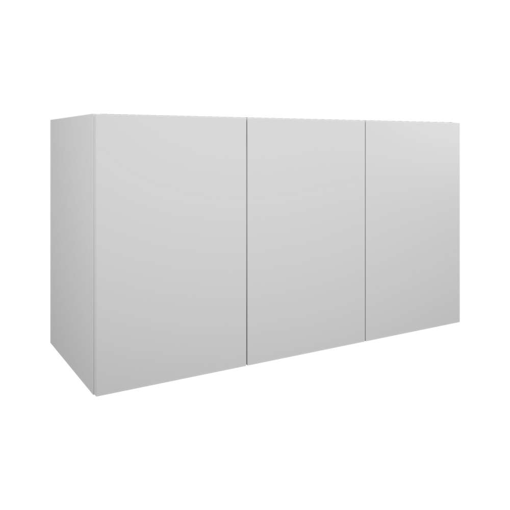 Image du produit MSV BLANC MAT L118 H64 P45 3 PORTES MELAMINE POUR SIMPLE VASQUE - DOM141