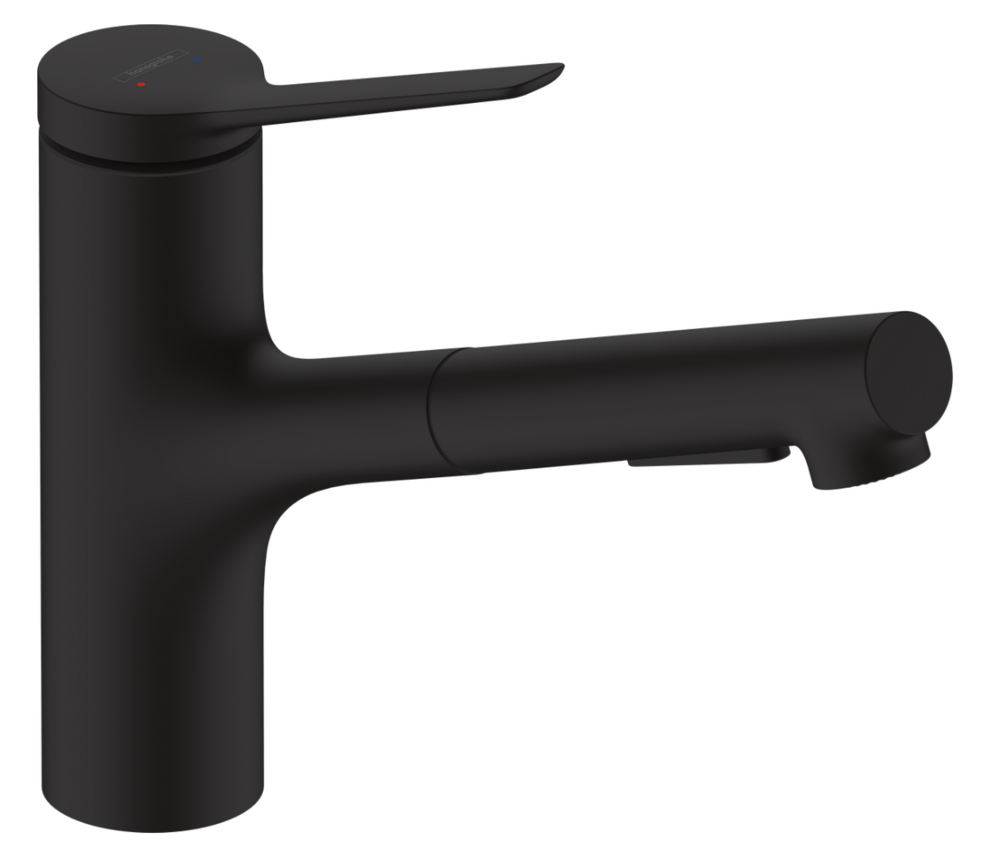 Image du produit MITIGEUR &Eacute;VIER ZESIS M33 150 D EXTR. 2JET NOIR MAT - 74800670