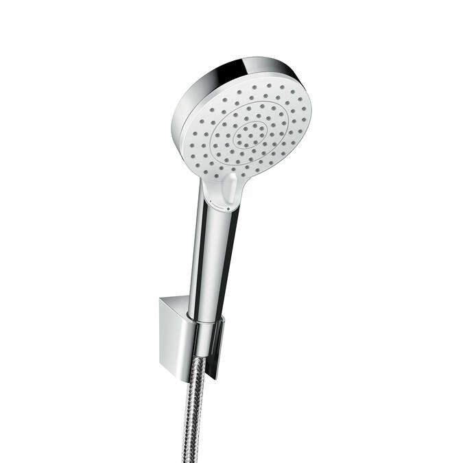Image du produit ENSEMBLE SUPPORT MURAL ET DOUCHETTE CROMETTA VARIO ECOSMART AVEC FLEXIBLE DE DOUCHE 160CM BLANC/CHROM&Eacute; - 26694400