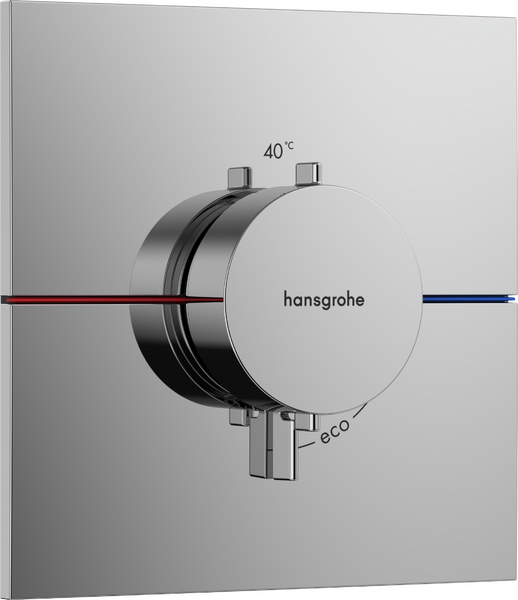 Image du produit SET DE FINITION SHOWERSELECT COMFORT E POUR MITIGEUR THERMOSTATIQUE ENCASTR&Eacute; AVEC 2 FONCTIONS CHROM&Eacute; - 15572000