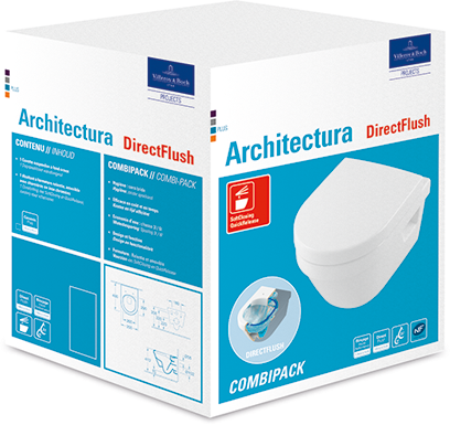 Image du produit COMBIPACK DIRECT FLUSH ARCHITECTURA BLANC - 4694FR01
