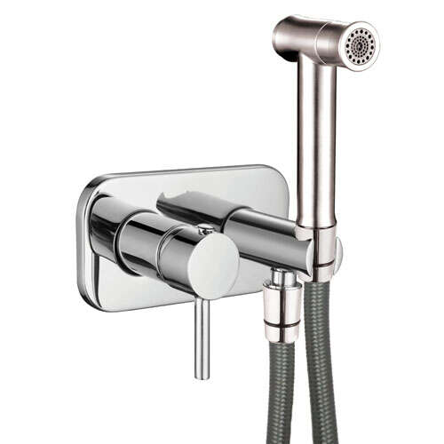 Image du produit MITIGEUR ENCASTRE HYGIENIQUE AVEC PLAQUE CHROME COX ( EX : 78CR970) - 78CR672