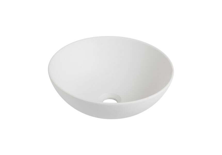 Image du produit VASQUE RONDE SICILIA BLANCHE 400X400X150 - 4069