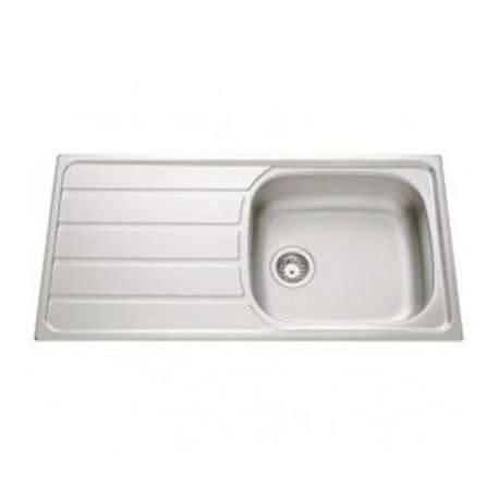 Image du produit EVIER MONTEBELLO 1 GRAND BAC 1 EGOUT 1000X500 INOX MICRO STRUCTURE - EV45011 IMS
