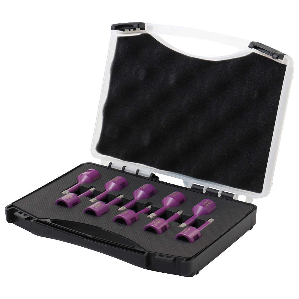 Image du produit COFFRET DE 10 TREPANS DIAMANT A SEC M14 D.8 - 11101449