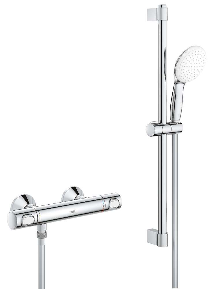 Image du produit GROHTHERM 500 DOUCHE AVEC ENSEMBLE TEMPESTA 110 1 JET 8L BARRE 600 CHROM&Eacute; - 34808001