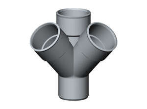 Image produit CULOTTE DOUBLE EQUERRE 45° MF DIAM 100 (EX : AT14) - UAT14