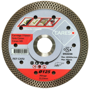 Image produit DISQUE ULTRA FIN CERAM CARESO Ø 125 - CAR2