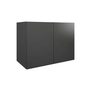 Image produit MSV GRAPHITE MAT L88 H64 P45 2 PORTES MELAMINE POUR SIMPLE VASQUE - DOM134