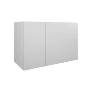 Image produit MSV BLANC MAT L98 H64 P45 3 PORTES MELAMINE POUR SIMPLE VASQUE - DOM137