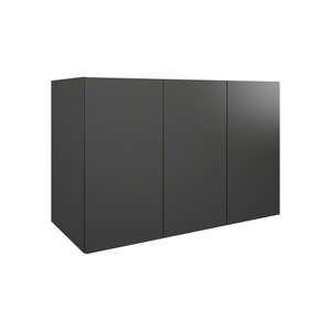 Image produit MSV GRAPHITE MAT L98 H64 P45 3 PORTES MELAMINE POUR SIMPLE VASQUE - DOM138