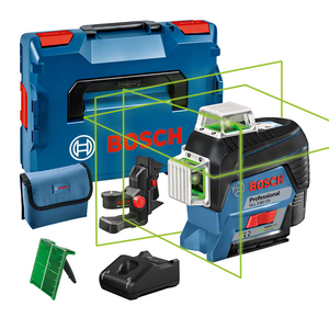 Image produit LASER LIGNES VERTES GLL 3-80 CG + BM1 PLUS L-BOXX (VERSION BATTERIE 12V)  - 0601063T00