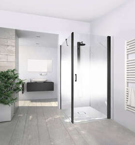 Image produit PAROI PIVOTANTE INT&Eacute;GRALE CARIBA CIPIV L100 2M NOIR V.CLAIR CLEAN - CIPIV100200NPE