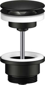 Image produit VIDAGE PUSH AVEC OU SANS TROP PLEIN NOIR MAT AV00110/11BM