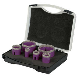 Image produit COFFRET DE 6 TREPANS DIAMANT A SEC M14 D.22/30/35/42/68/76 - 11101450