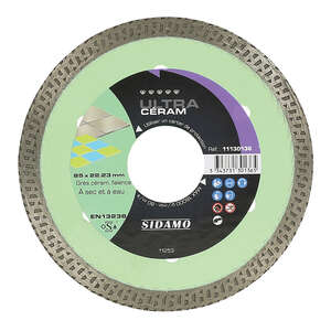 Image produit DISQUE DIAMANT ULTRA CERAM D. 85 X 22,23 X H 7 - 11130136