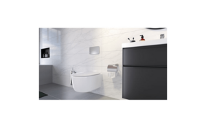 Image produit EXCLUSIF - COMBIPACK SUSPENDU SOLID METRO BLANC AVEC ABATTANT SLIM AMOVIBLE A FERMETURE RALENTIE - 4628HR01