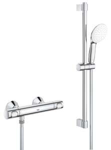 Image produit GROHTHERM 500 DOUCHE AVEC ENSEMBLE TEMPESTA 110 1 JET 8L BARRE 600 CHROM&Eacute; - 34808001