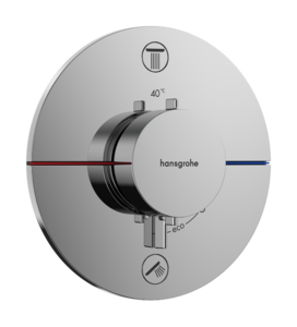 Image produit SET DE FINITION SHOWERSELECT COMFORT S POUR MITIGEUR THERMOSTATIQUE ENCASTR&Eacute; AVEC 2 FONCTIONS CHROM&Eacute; - 15554000