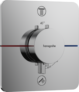 Image produit SET DE FINITION SHOWERSELECT COMFORT Q POUR MITIGEUR THERMOSTATIQUE ENCASTR&Eacute; AVEC 2 FONCTIONS CHROM&Eacute; - 15583000